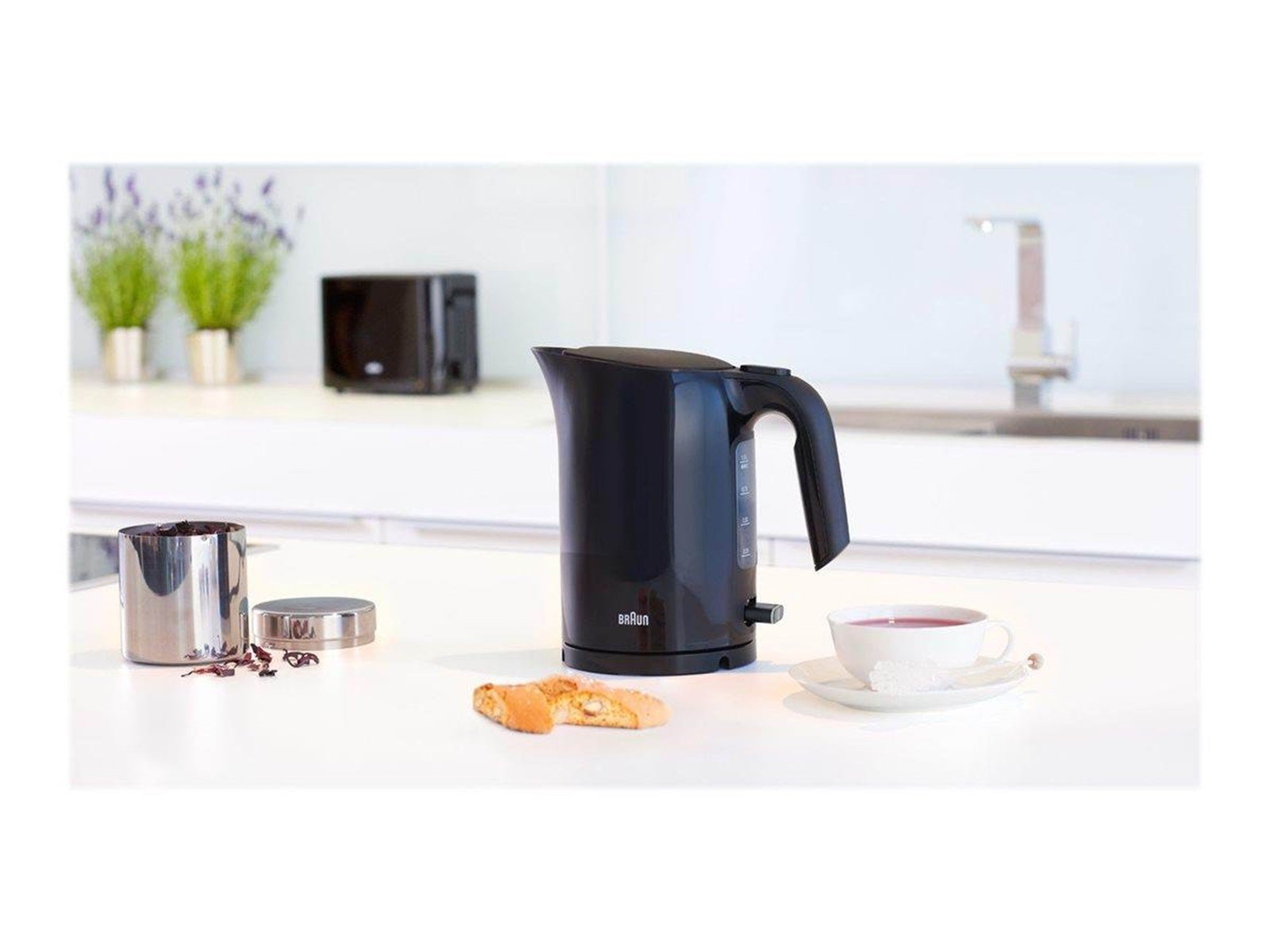 Braun Wasserkocher PurEase WK3000 Black - Schwarz - 2200 W Braun Wasserkocher PurEase WK3000 Black - Schwarz - 2200 W